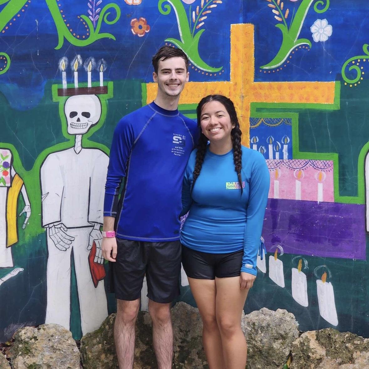 First international trip cenote tour. We miss you, Ernesto
