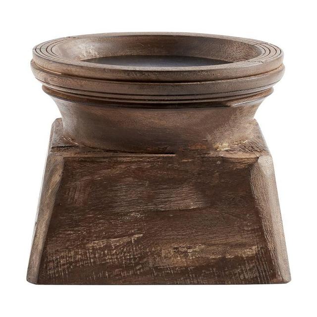 Axel Eclectic Wood Candle Holders - Medium