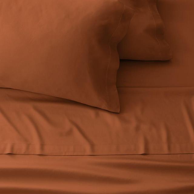 Silky TENCEL Sheet Set, King, Terracotta