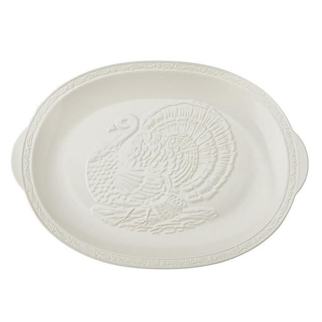 Mikasa Italian Countryside Thanksgiving Turkey Large Serving Platter, 18 Inch