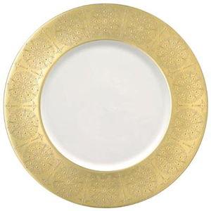 Pickard White Eisenhower Gold Charger