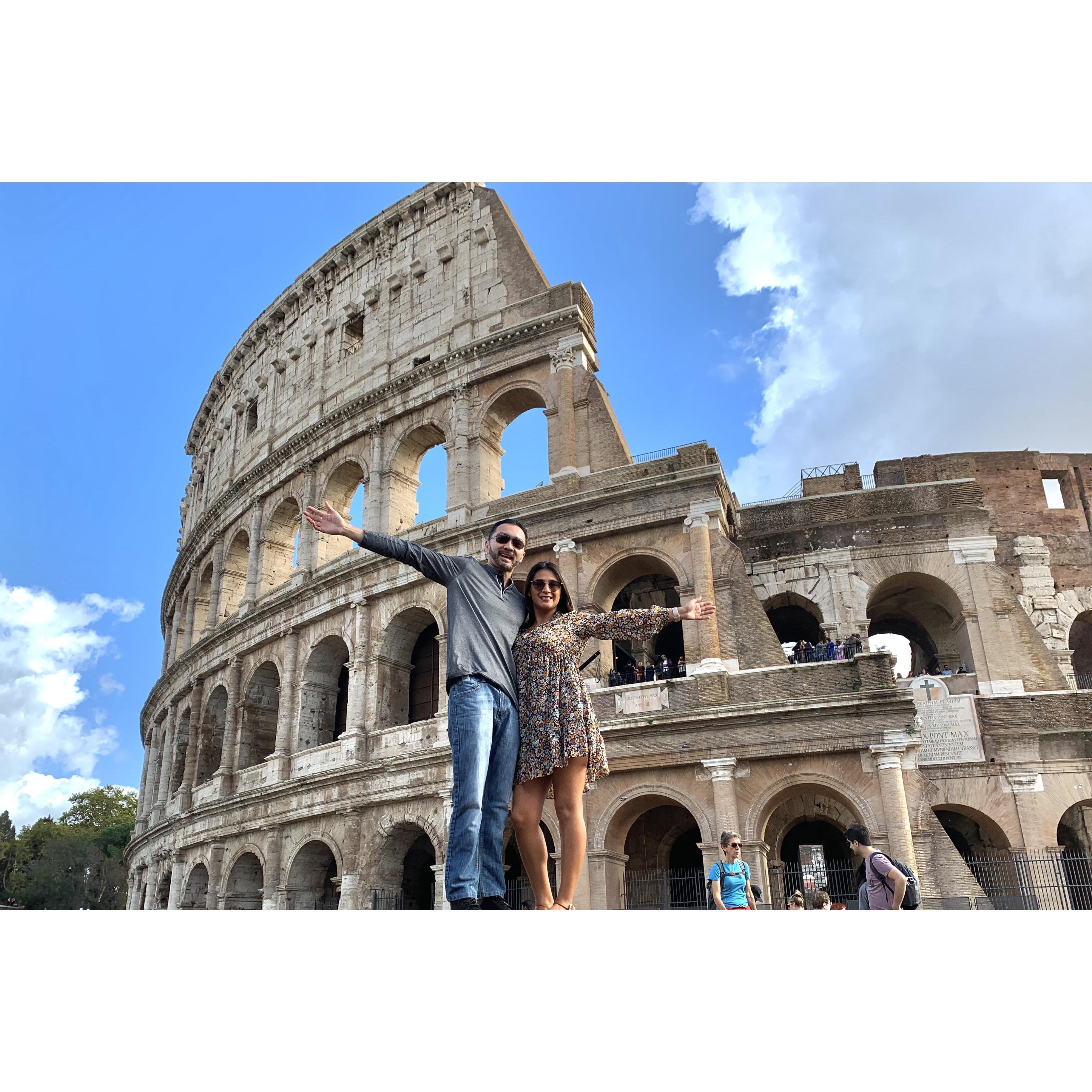 His first time in Europe