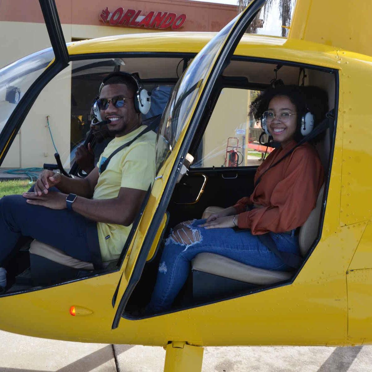 Our first (and last lol) helicopter ride in Florida