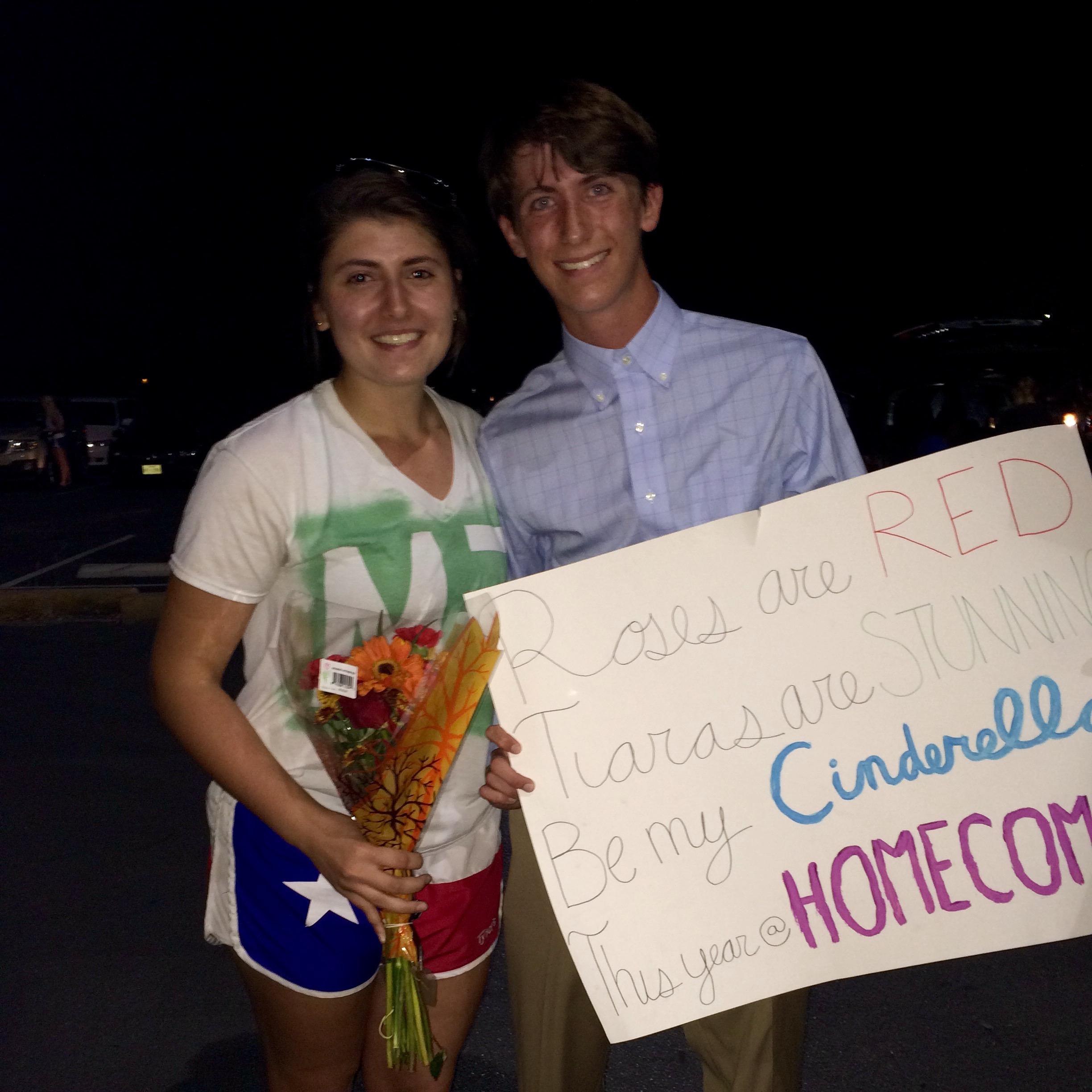 Michael asking Gianna to Homecoming in 2016!
