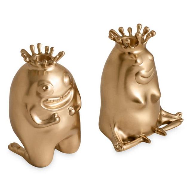 L'Objet Haas King & Queen Candlesticks, Set of 2