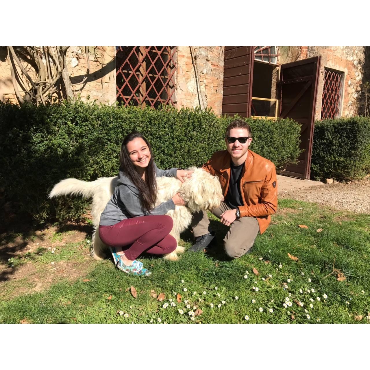 Spannocchia, Italy, Spring 2017 - Making animal friends everywhere we go!