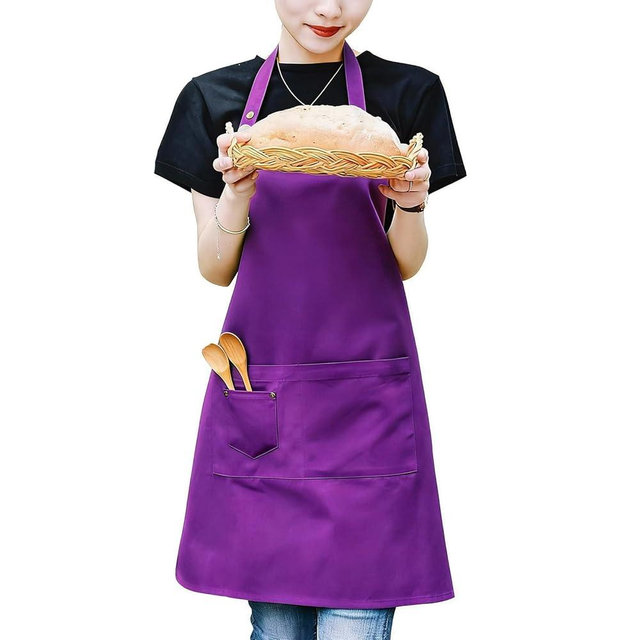 MORNITE Art Aprons for Painting Pottery Ceramics, Mens Women Kitchen Cooking Aprons Waterproof Green