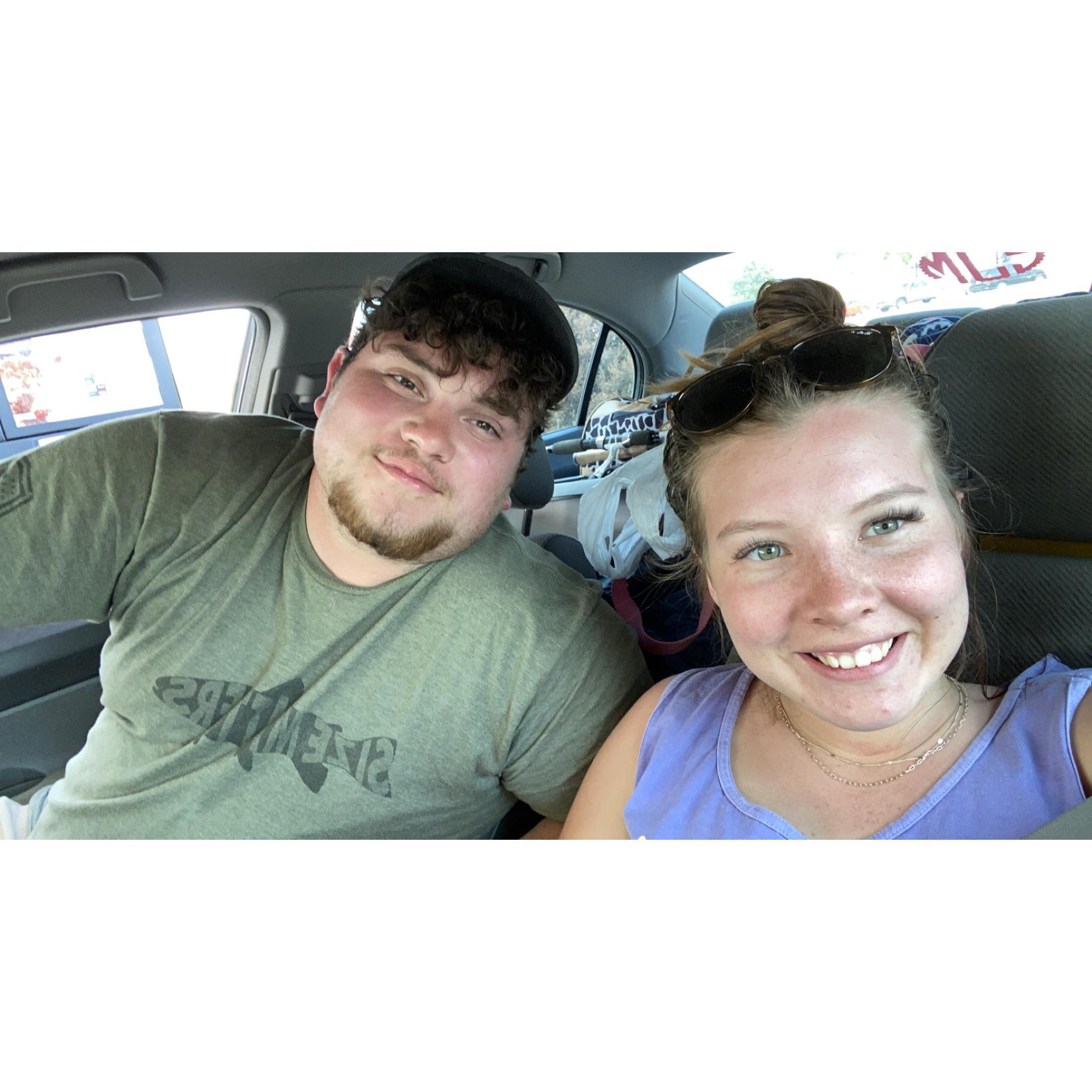 On our way home from camping!