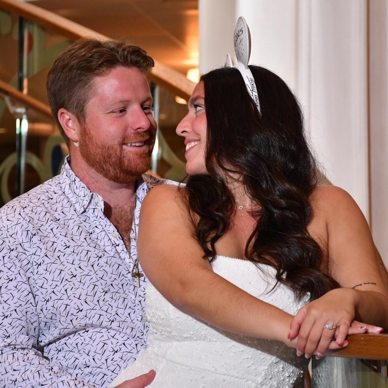 Celebrating our engagement on the Disney Cruise!!