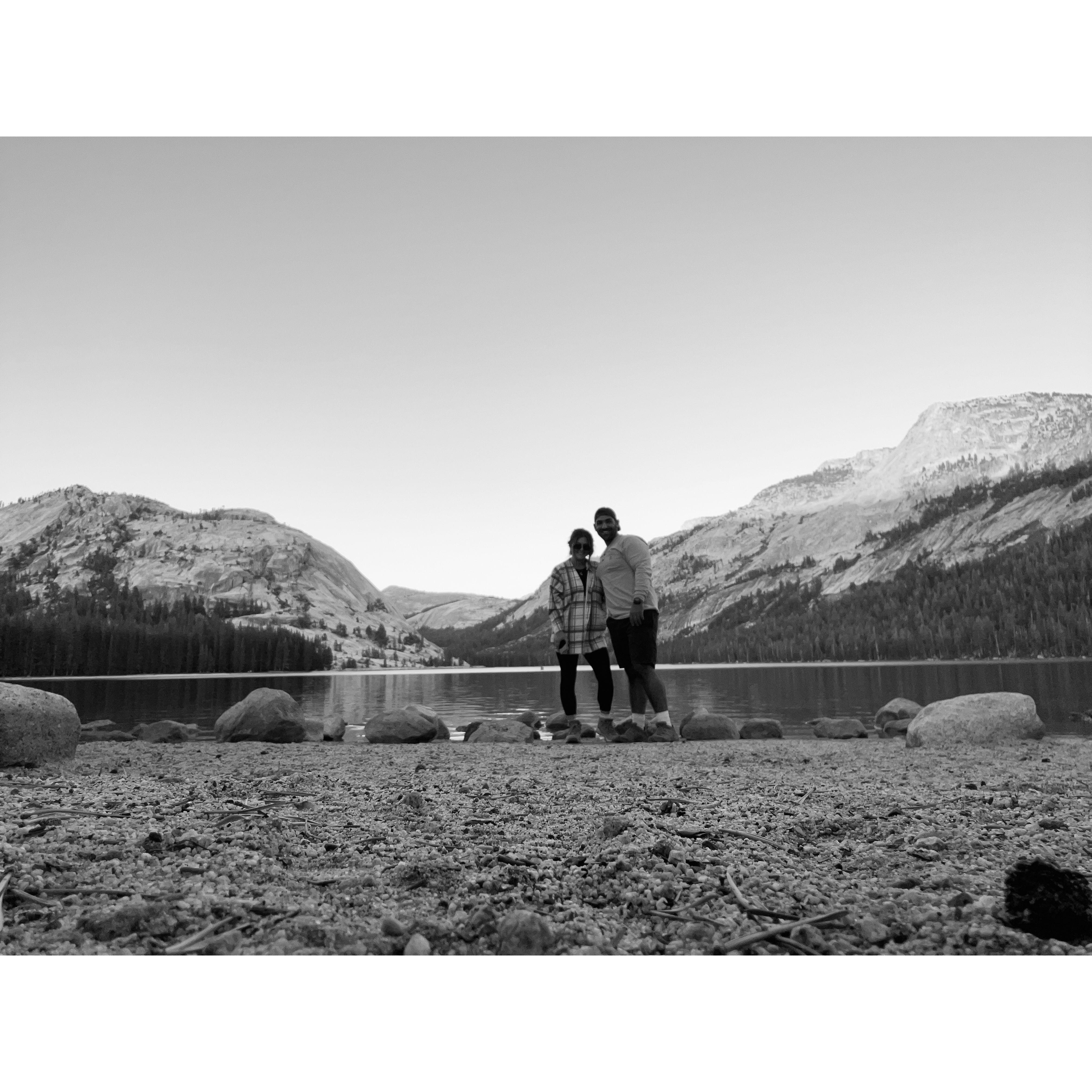 Tenaya Lake, California. Drove two hours up the side of a mountain to catch the sunset here. Worth the terrifying pitch black ride back down