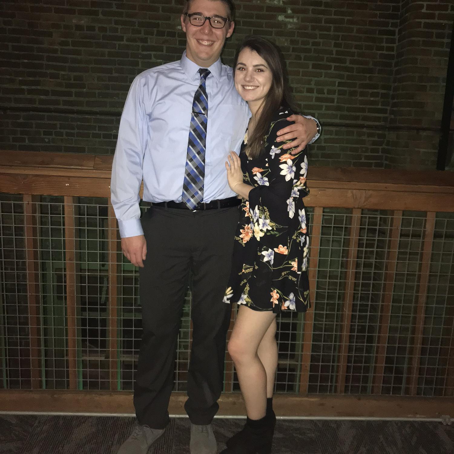 One of our first photos together in 2018