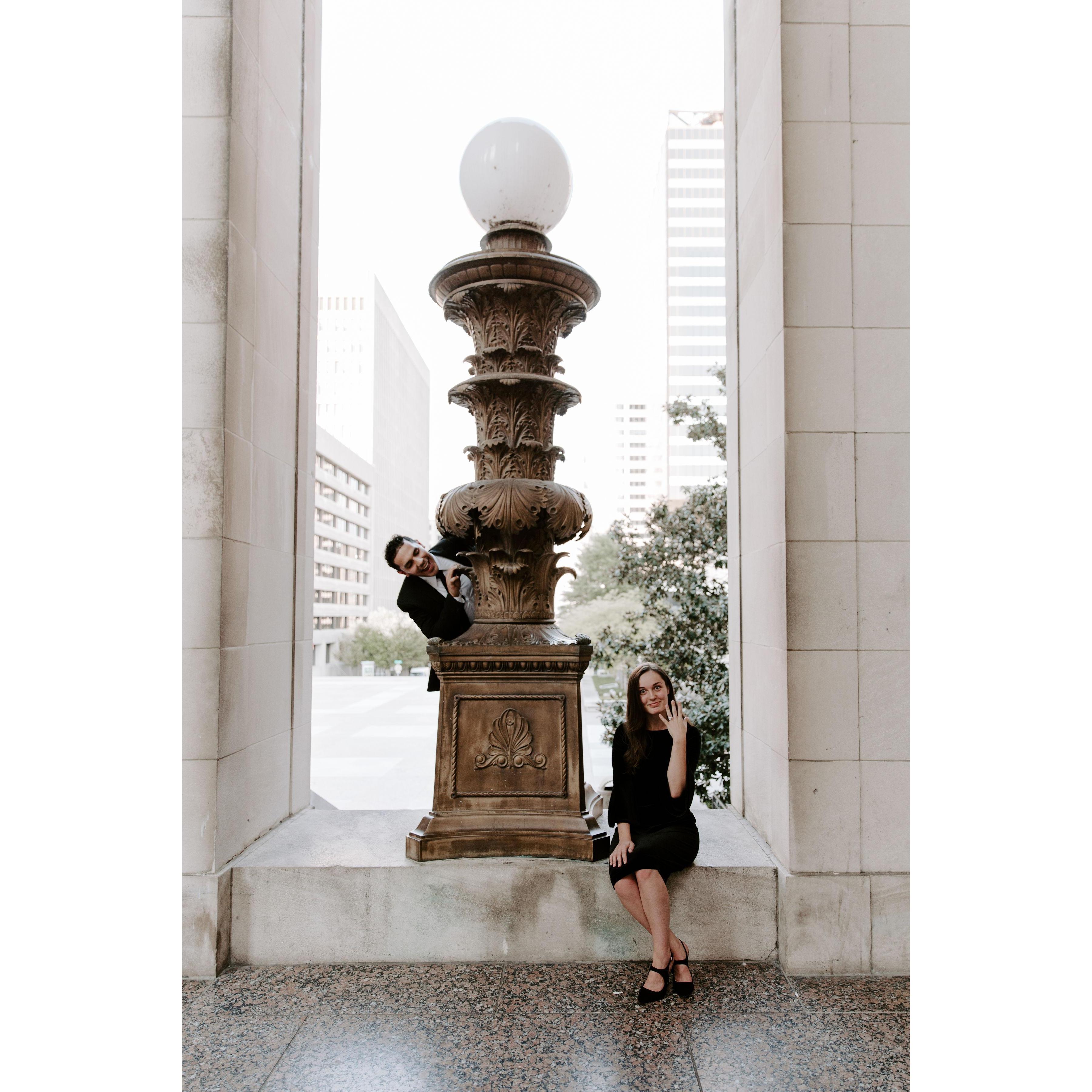 They look cute and all, but on the other side of that light, Jovan is standing on a one inch ledge with a 30 foot drop. Naturally, this picture was his idea.