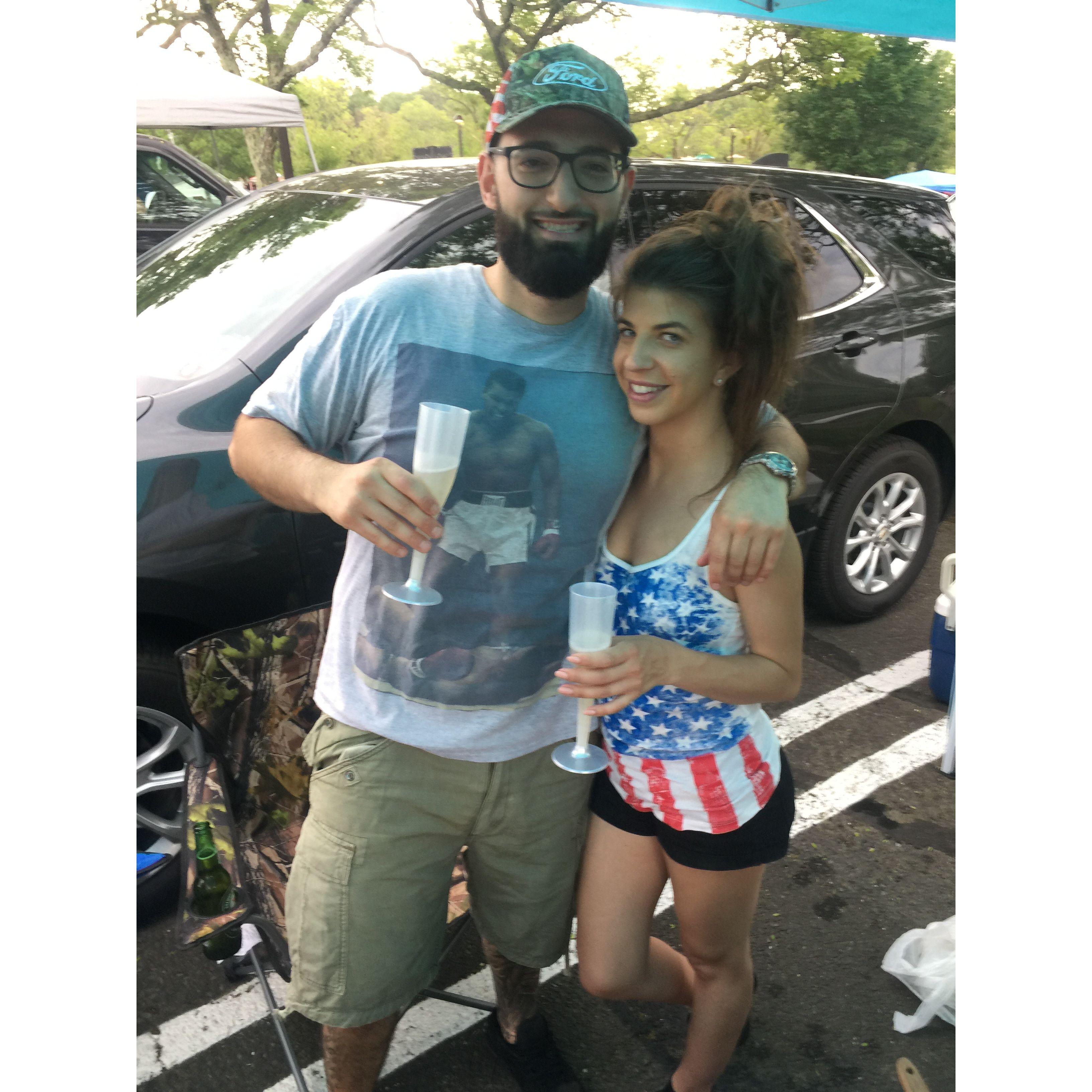 Country concert/tailgating/celebrating Jason getting into MTA!