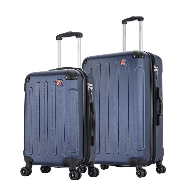 DUKAP INTELY Hardside Luggage Set with Spinner Wheel | Spacious Traveling Suitcase, Travel Suitcases with TSA Lock and Ergonomic GEL Handle | 2 Piece Set (20"/28") | Blue