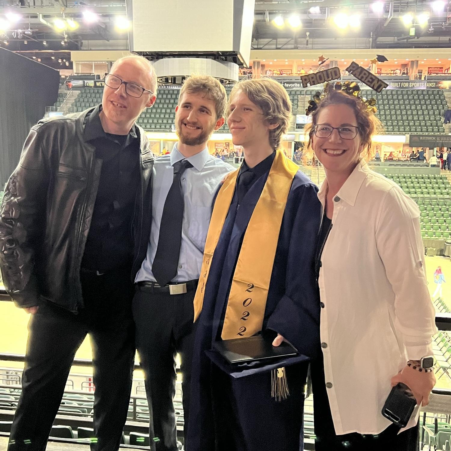 Jennis cousin, Aarons high school graduation.