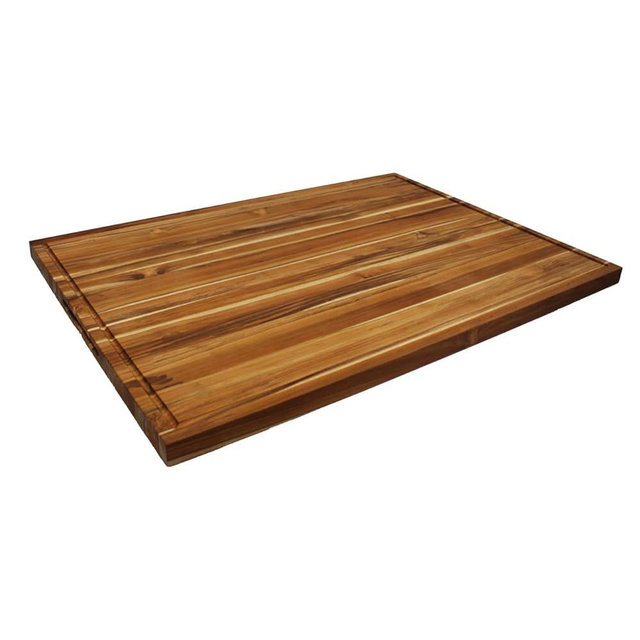 EcoDecors, XXL Teak Cutting Board 40"x28", Reversible Solid Teak Wood Edge Grain Carving Board with Juice Groove, Extra Large Butcher Block Carving Board, Best Wooden Cutting Board for Kitchen & BBQ