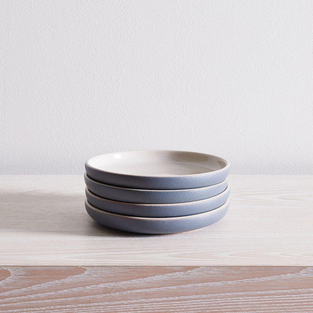 Aaron Probyn Kaloh Dinnerware, Appetizer Plate, Anchor Gray, Set of 4