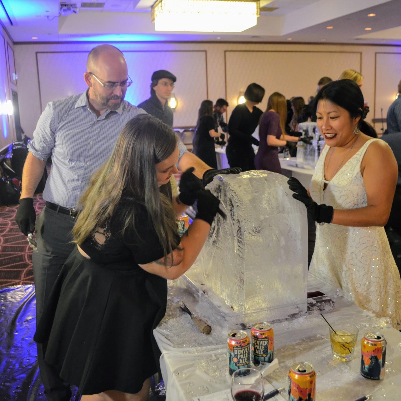 Ice Sculpting, Christmas Party, 2017