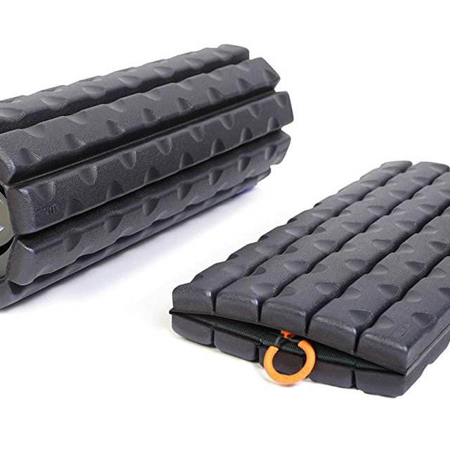 Brazyn Morph Foam Roller - for Home, Gym, Office, Travel, Athletes - Collapsible & Lightweight Roller for Trigger Point Massage, Myofascial Release (Bravo Series (Traditional) - Midnight Blue)