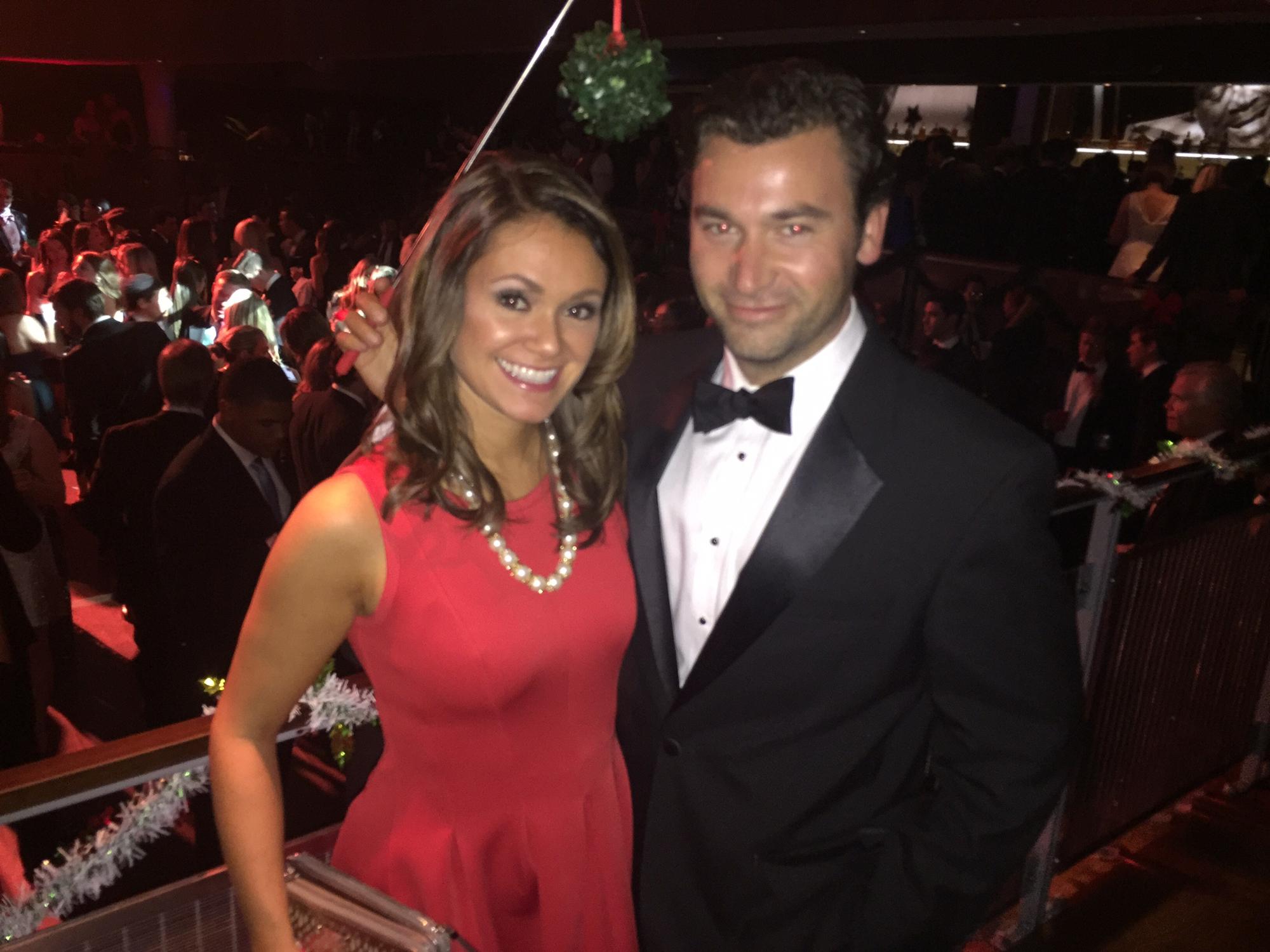 Under the mistletoe at Santa Soirée
