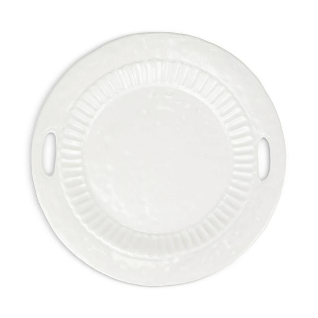 VIETRI Pietra Serena Handled Round Tray