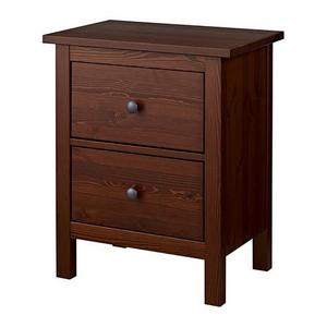 HEMNES				2-drawer chest, medium brown $99.99