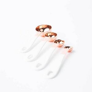 Uncommon James Copper and White Measuring Spoons