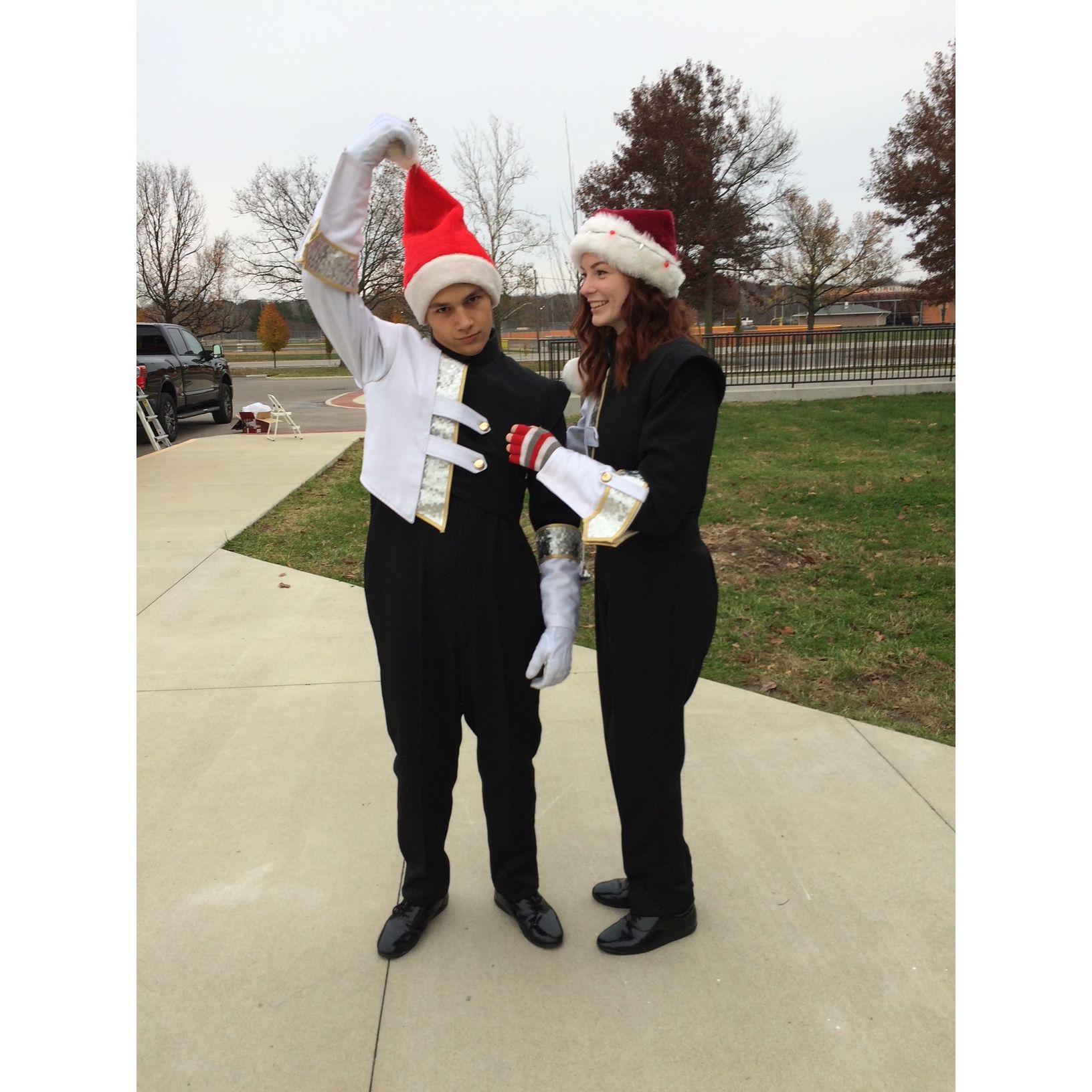 Before the Festival of Lights Parade senior year (2016)