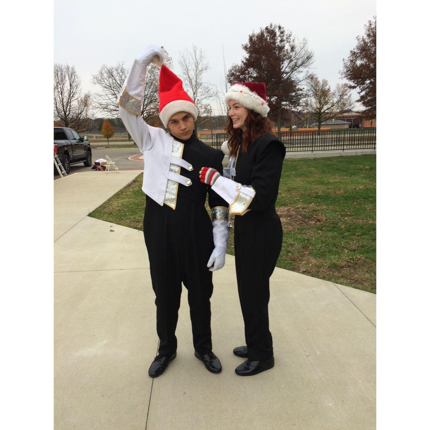 Before the Festival of Lights Parade senior year (2016)