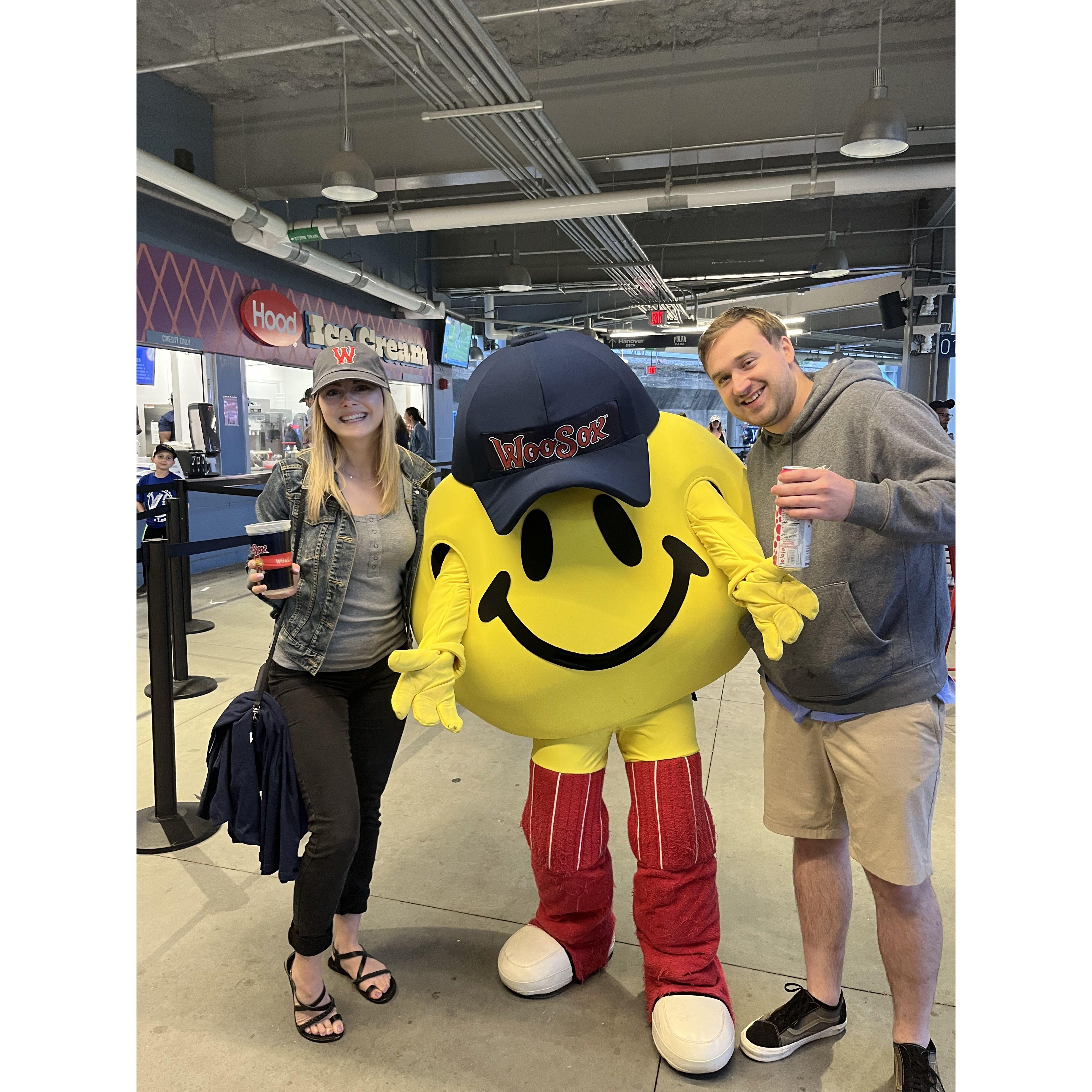 Enjoying a Woosox Game