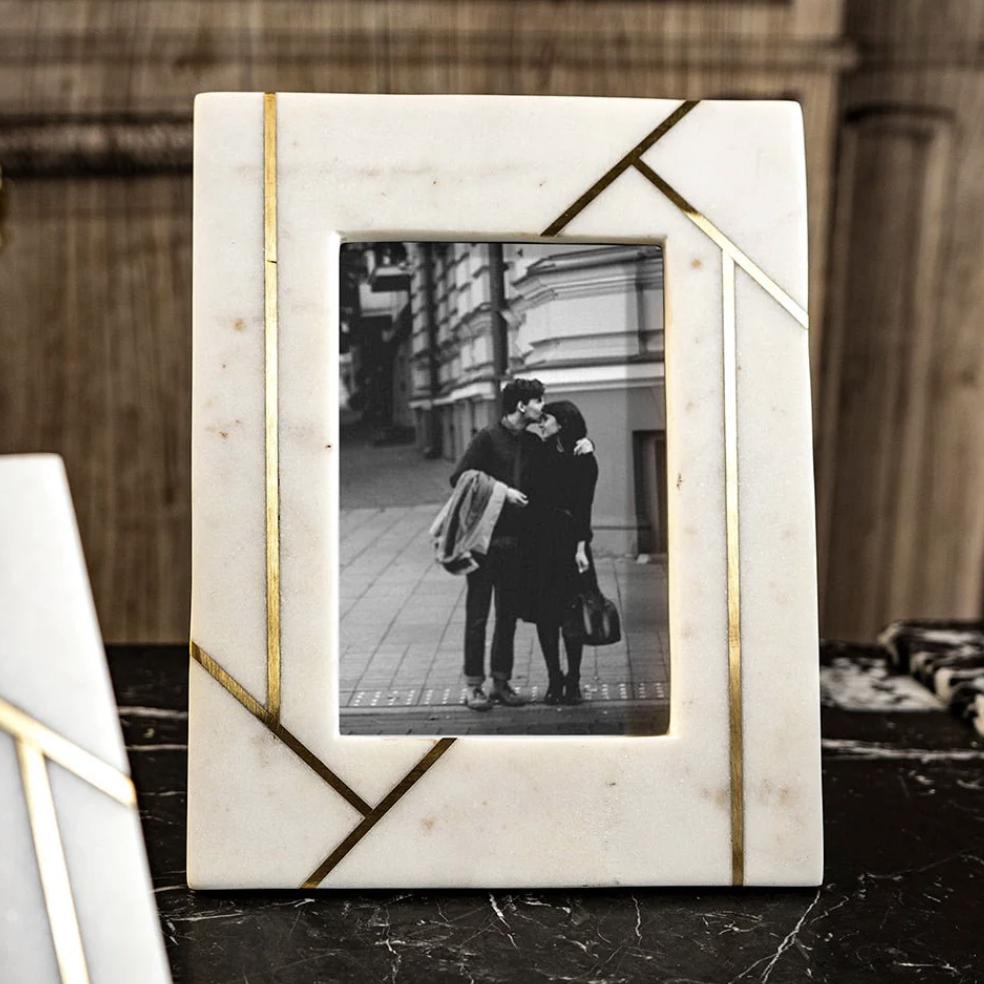 Marco De Fotos/Portaretratos Mármol Grande Co