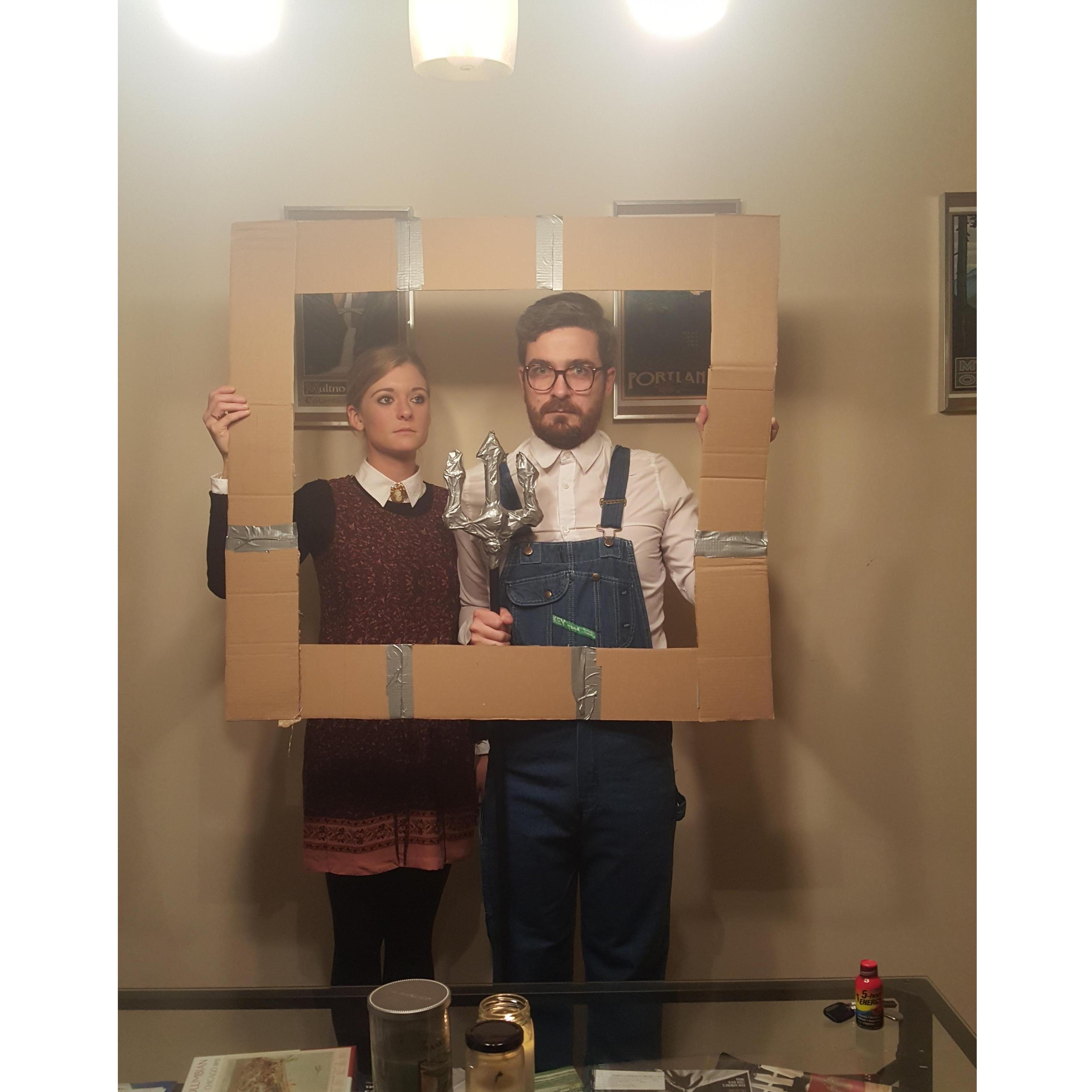 Hipster American Gothic for Halloween (October 2015)