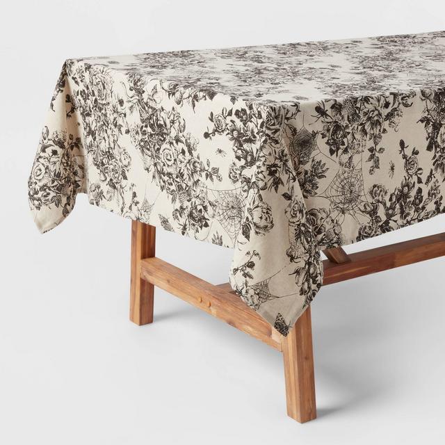 84" x 60" Cotton Light Floral Tablecloth - Threshold™