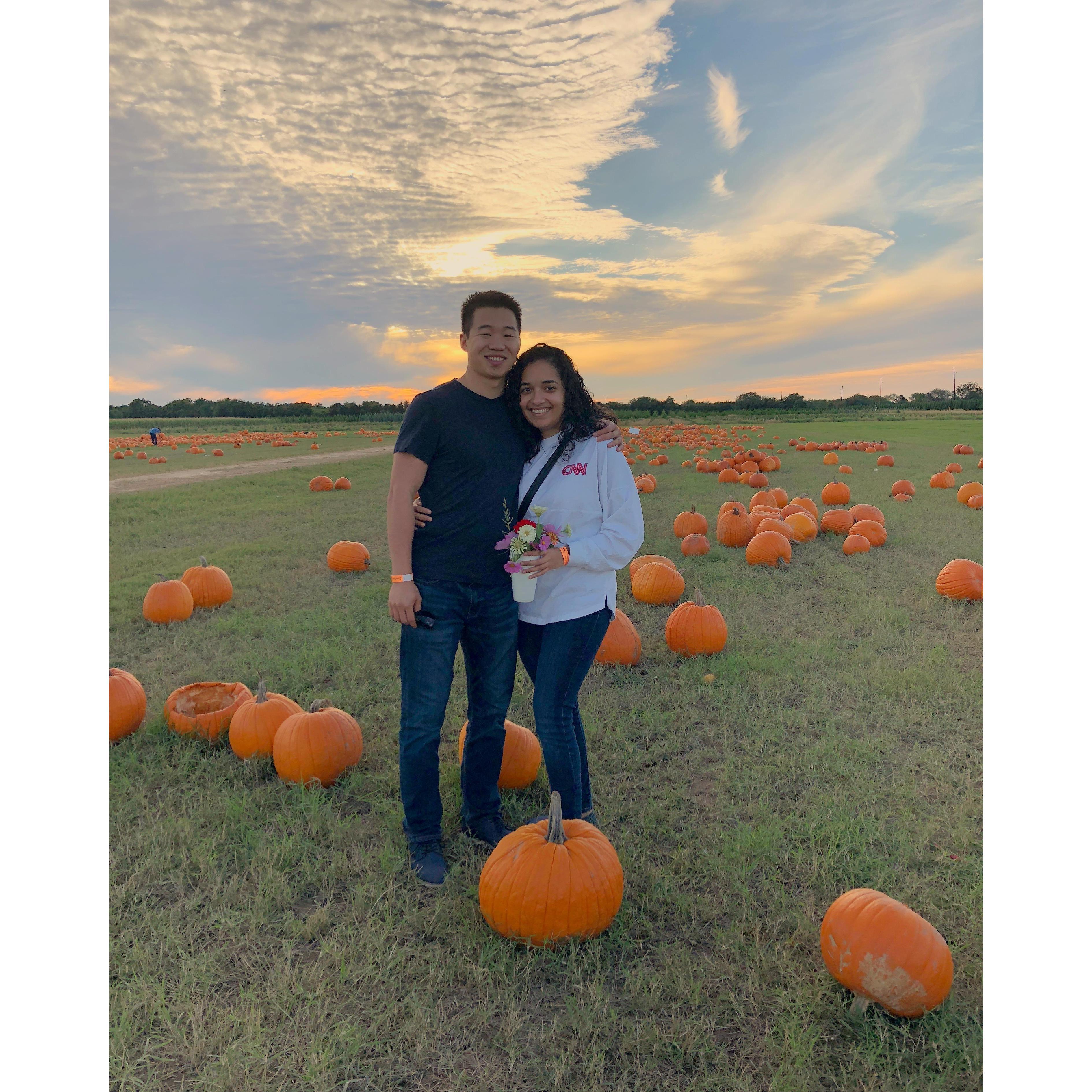 Our first pumpkin patch trip