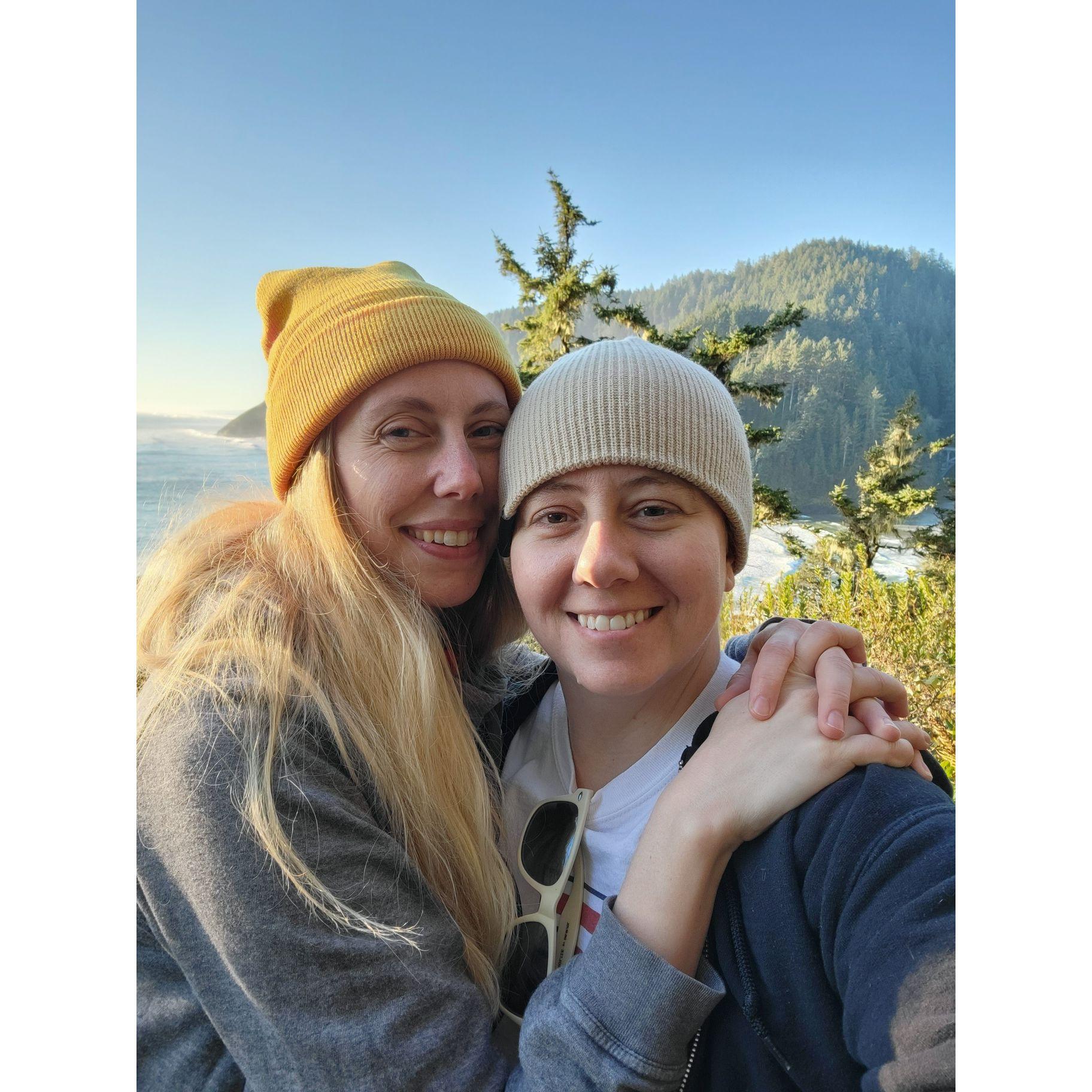 Hike up to a lighthouse in Florence, OR