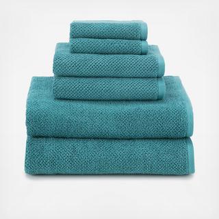 Textured Organic 6-Piece Towel Set
