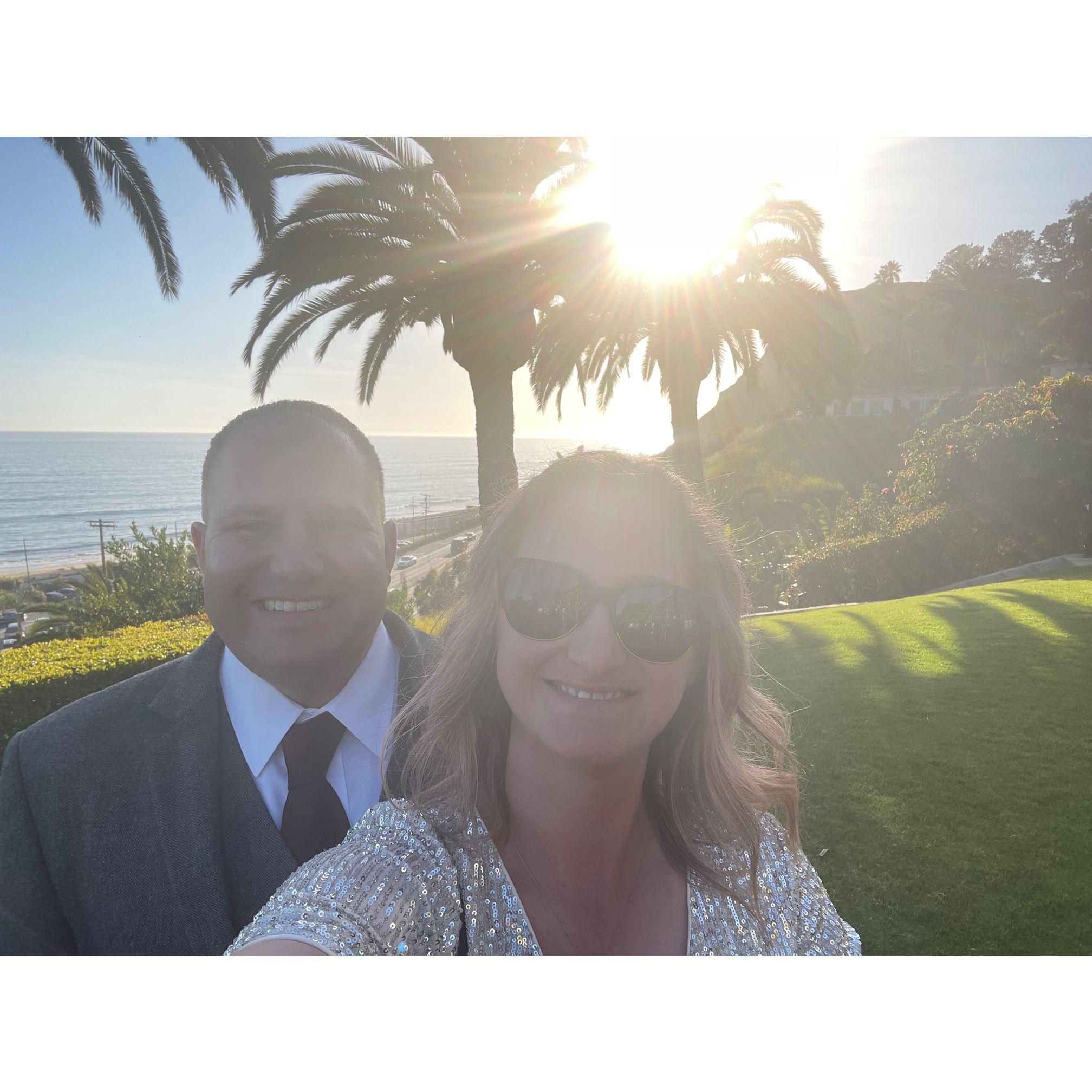 Our first wedding together