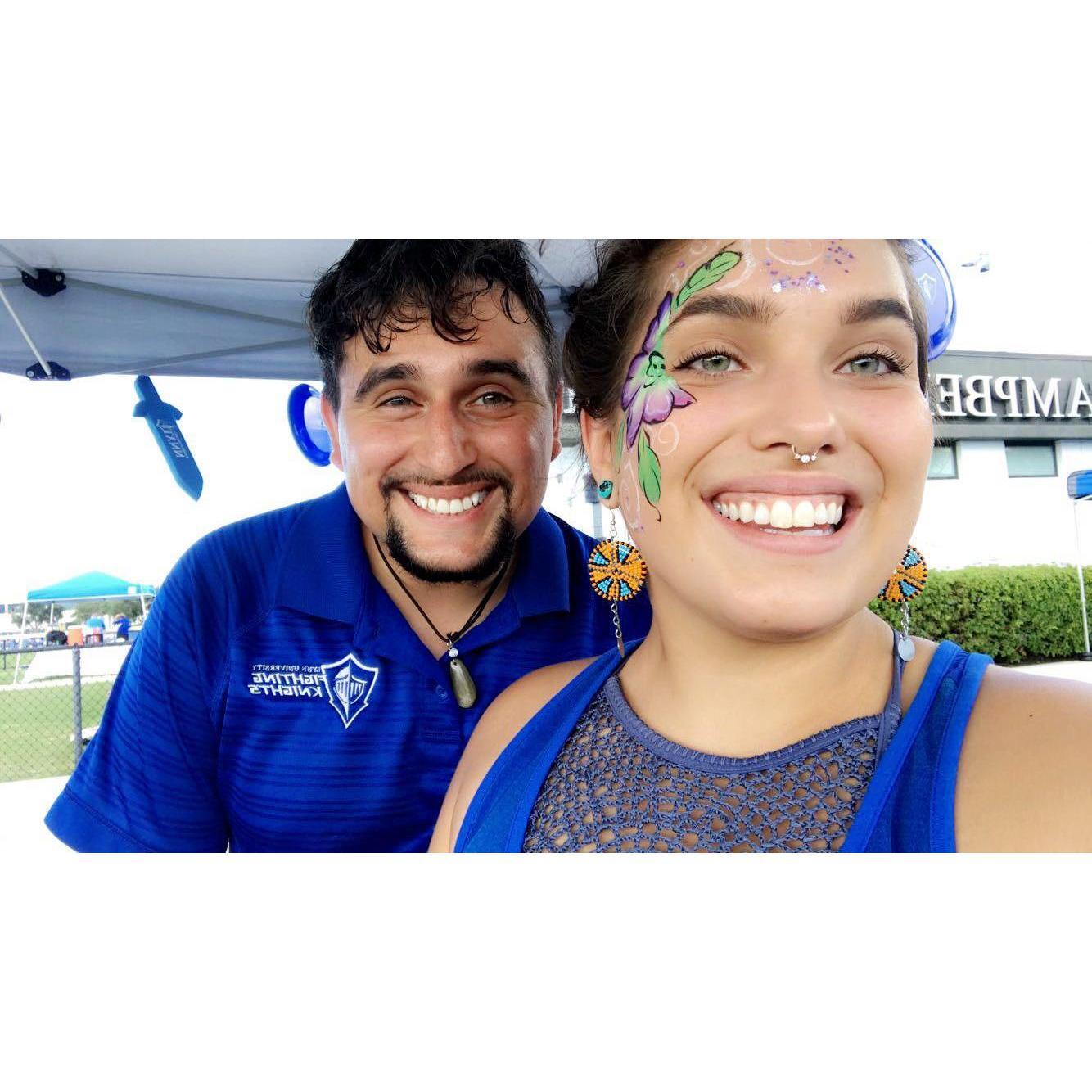 Nicole would help me at school functions.