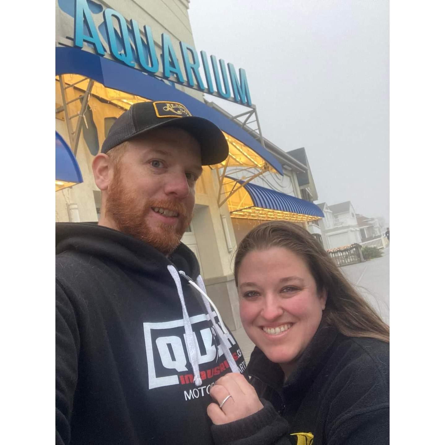 On the boardwalk after the big question