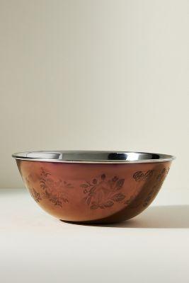 Foliage Copper Mixing Bowl