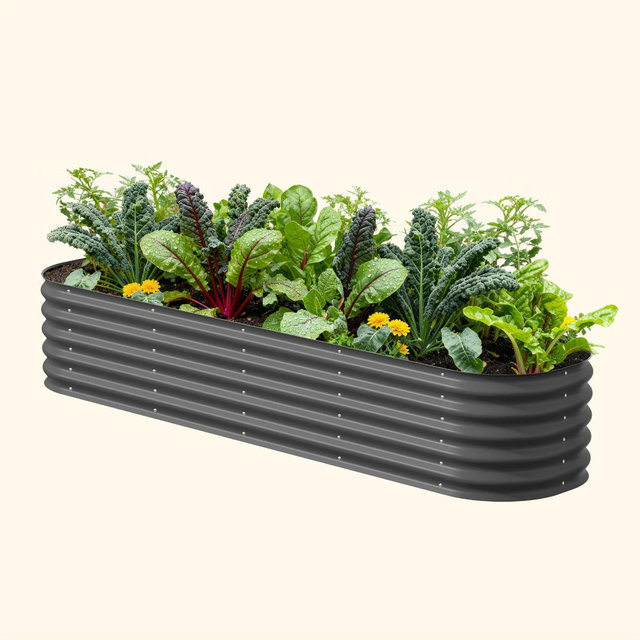17" Tall 9 In 1 Large Modular Metal Raised Garden Bed Kit