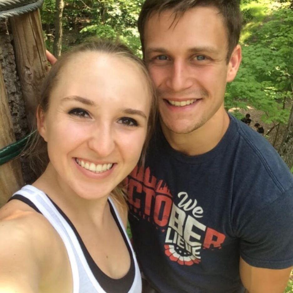 Luke & Kate love to be active - they went to Go Ape the first year they dated