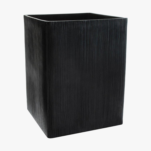 Terenti Resin Waste Basket, Black