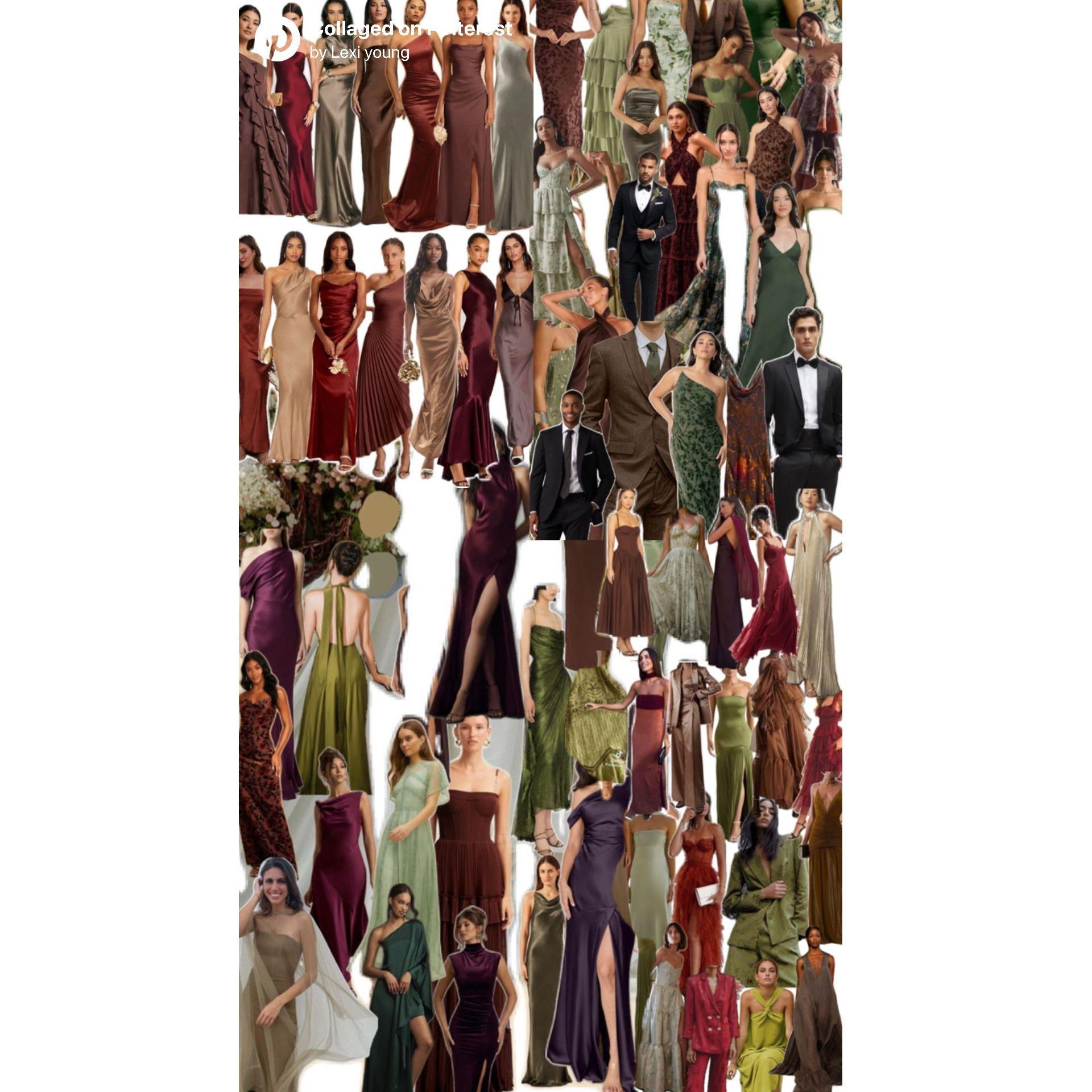 14. Welcome Party Color & Attire Inspiration. Semi-Formal Cocktail. Colors are Browns, Greens, Reds, Ochre, & Neutral