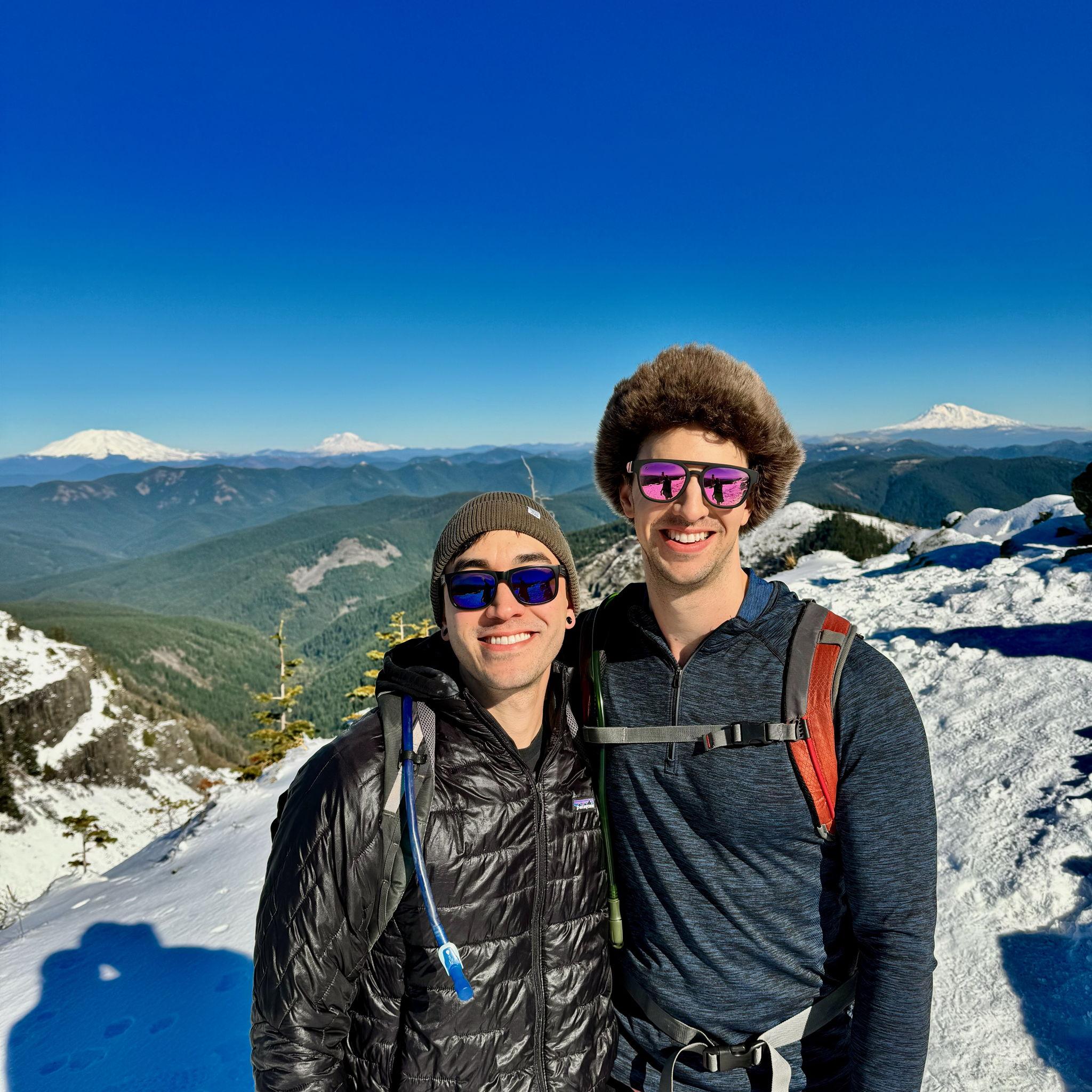 at the snowy peak of Silver Star Mountain ⛰️