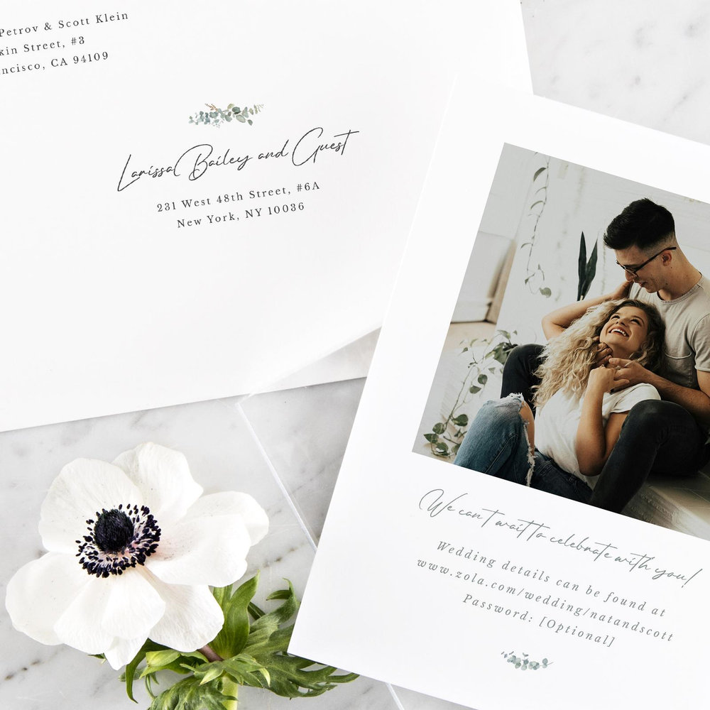 Verde Wreath | White | Zola Save The Dates