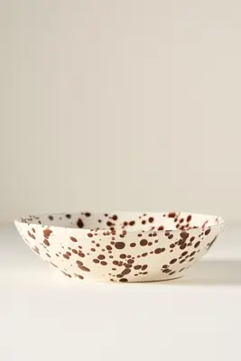 Splatter Portuguese Stoneware Pasta Bowl