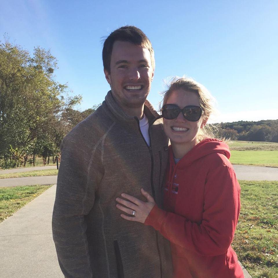 Where Tommy popped the question...one bright and early Saturday morning walk at the NC Art Museum - 11/3/18