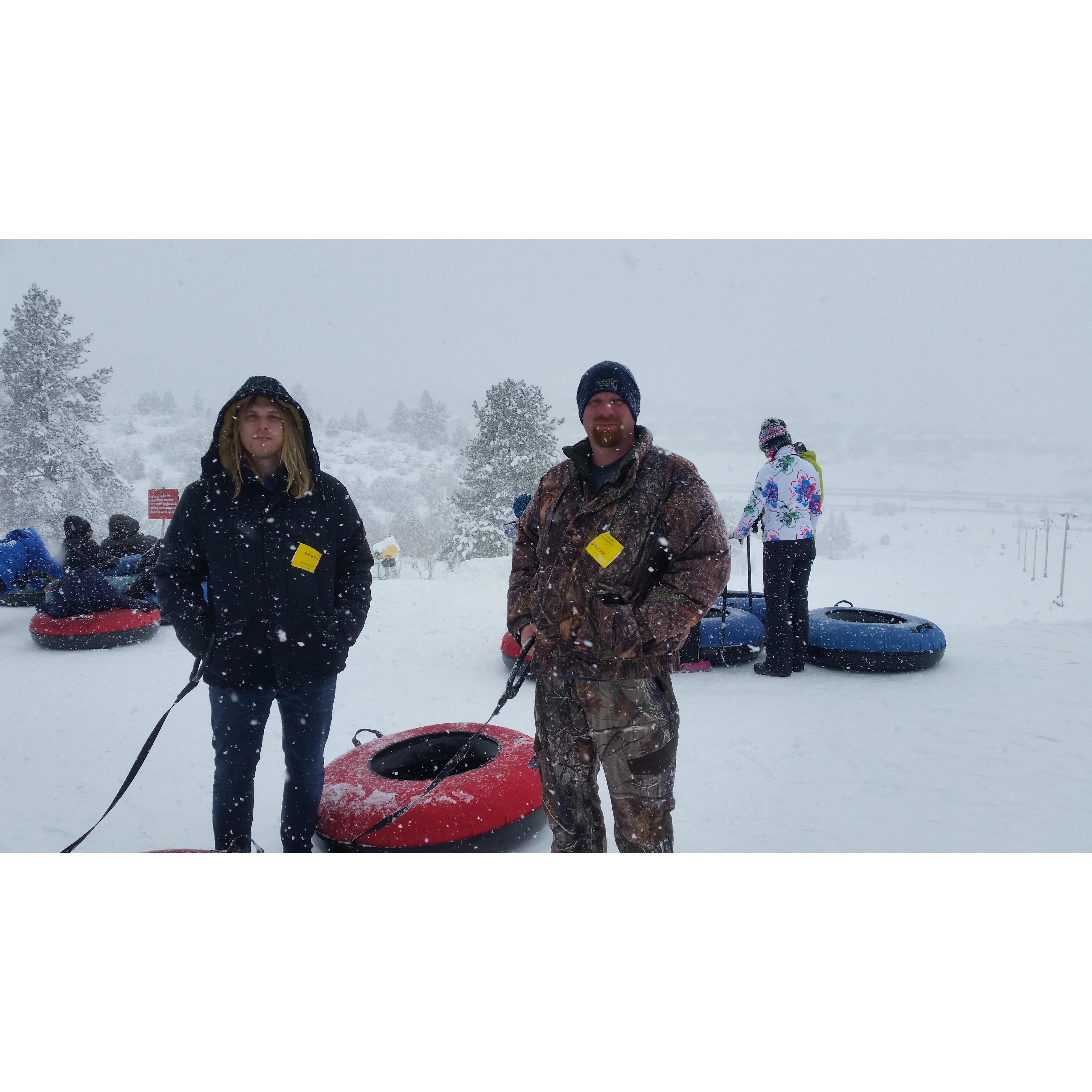 The boys came with me to a temporary work assignment in Utah. They had a blast tubing in Park City!