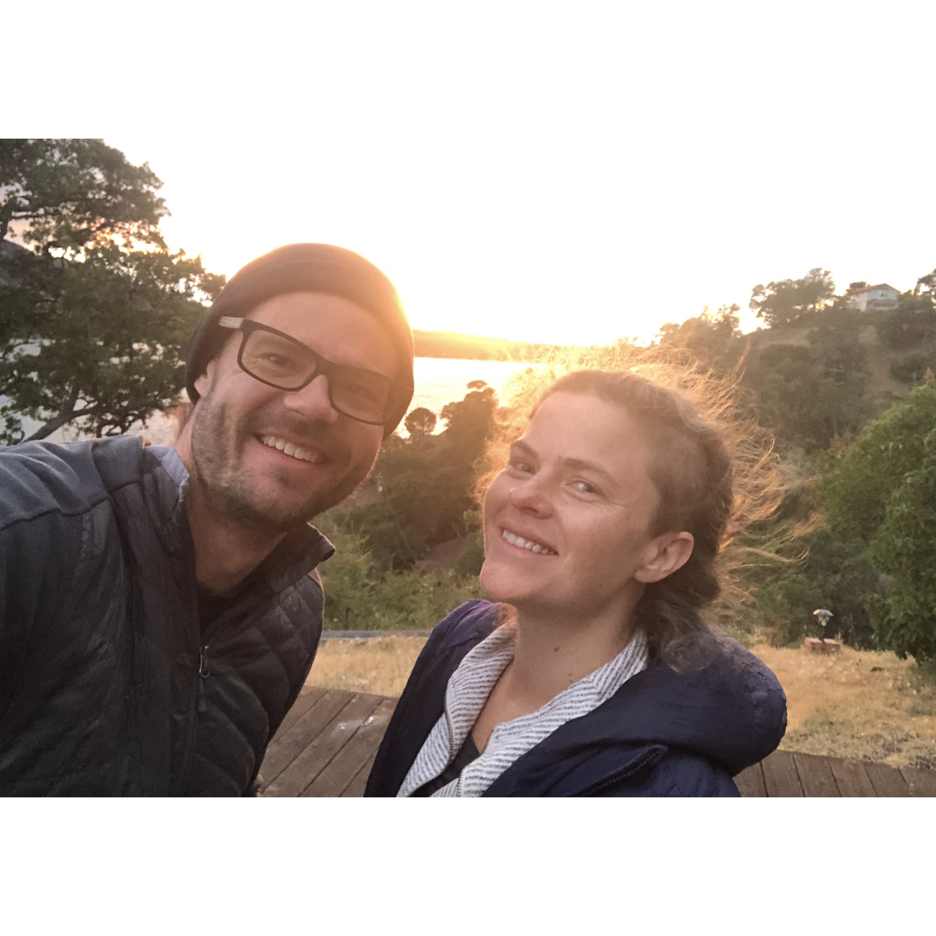 An ecstatic sunset together.  <3